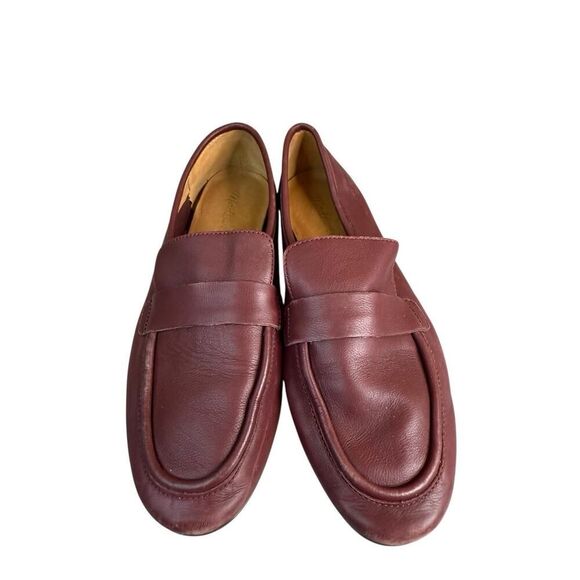 Madewell The Lacey Loafer Cabernet Leather Flats Size 7.5 Slip On Shoes - Picture 2 of 11